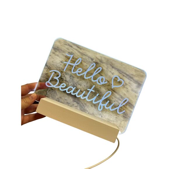 Hello Beautiful LED Sign - Picture 1 of 1